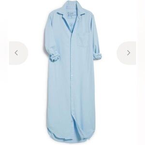 Frank & Eileen Rory denim maxi dress light blue